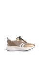 Tenis Fly Up Spirited En Textil Y Cuero Para Mujer Silueta Liviana Tenis Fly Up Spirited En Textil Y Cuero Para Mujer Silueta Liviana Dorado 38 FLYUP de FLYUP