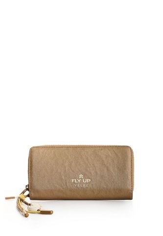 Porta Chequera Rush En Lona Para Mujer Fly Up Porta Chequera Rush En Lona Para Mujer Fly Up Bronce FLY UP FLY UP