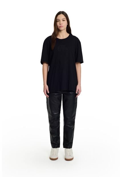 Camiseta Regular Voyage Unisex Semi Ajustada Camiseta Regular Voyage Unisex Semi Ajustada Negro XL FLYUP