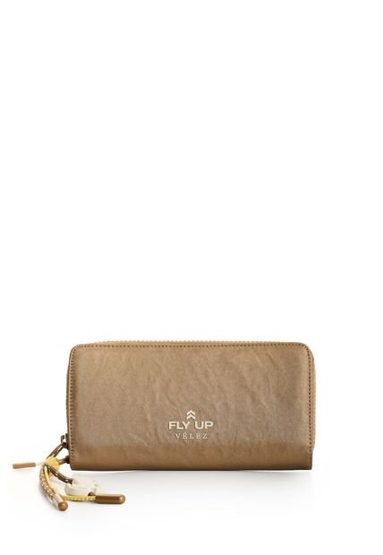 Porta Chequera Rush En Lona Para Mujer Fly Up Porta Chequera Rush En Lona Para Mujer Fly Up Bronce FLY UP