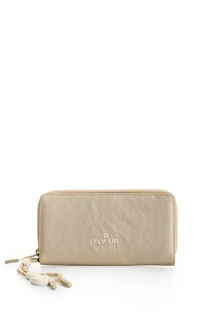 Porta Chequera Rush En Lona Para Mujer Fly Up Porta Chequera Rush En Lona Para Mujer Fly Up Dorado FLY UP