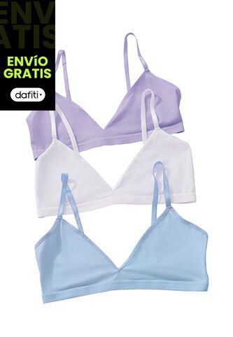Top Paq X3 Mujer Multicolor FI 96396 Formas Intimas