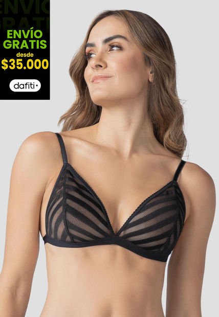 Bralette Mujer Negro Fi 2024