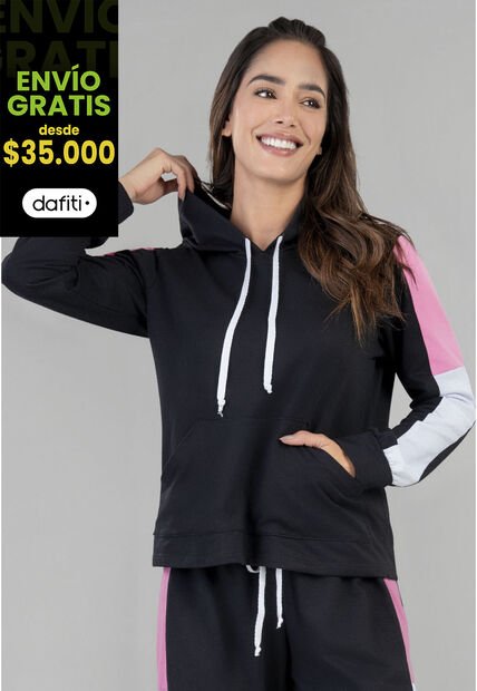 Buzo Mujer Negro FI 5564