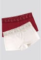 Cachetero Paq X2 Mujer Vino/Marfil FI 75713 de Formas Intimas