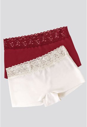 Cachetero Paq X2 Mujer Vino/Marfil FI 75713