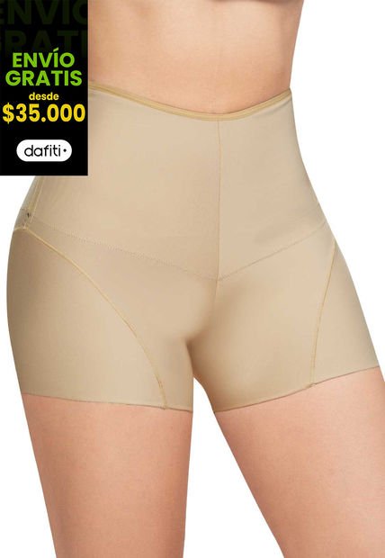 Short Levanta Cola Mujer Beige FI 101923