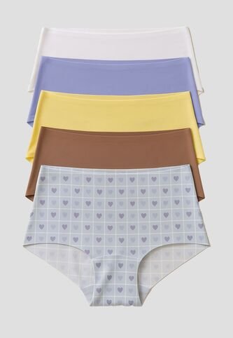 Cachetero Paq X5 Mujer Multicolor Fi 111889 Formas Intimas