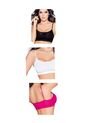 Top Paq X3 Adulto Para Mujer FI -Blanco/Negro/Fucsi de Formas Intimas