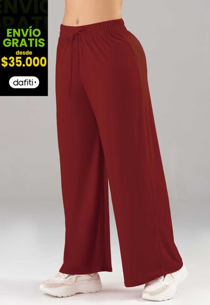 Pantalón Sudadera Mujer Rojo FI 8618