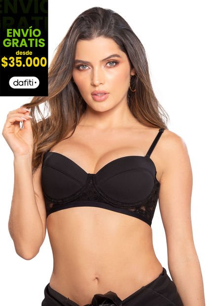 Brasier Mujer Negro FI 77665