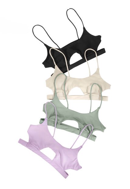 Bralette Paq X2 Mujer Negro FI 7969