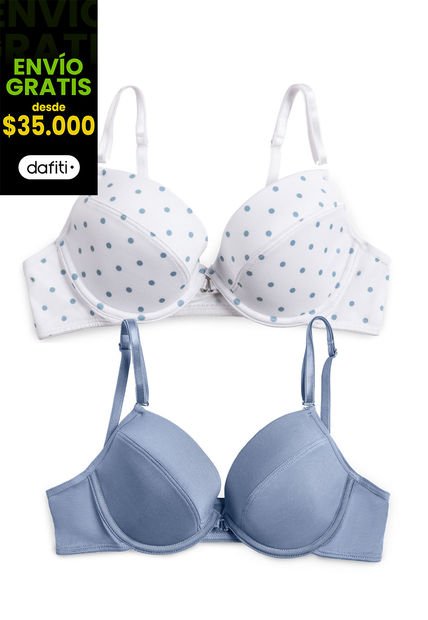 Brasier Paq X2 Mujer Multicolor Fi 90700