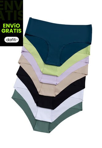 Cachetero Paq X6 Mujer Multicolor FI 3711 Formas Intimas