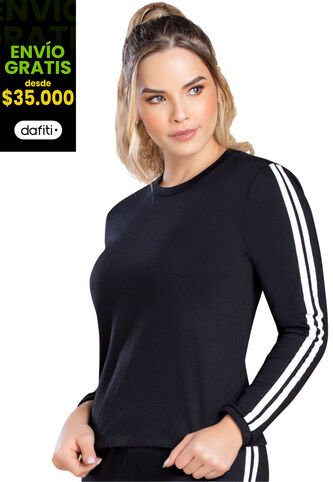 Buzo Mujer Negro FI 91627 Formas Intimas