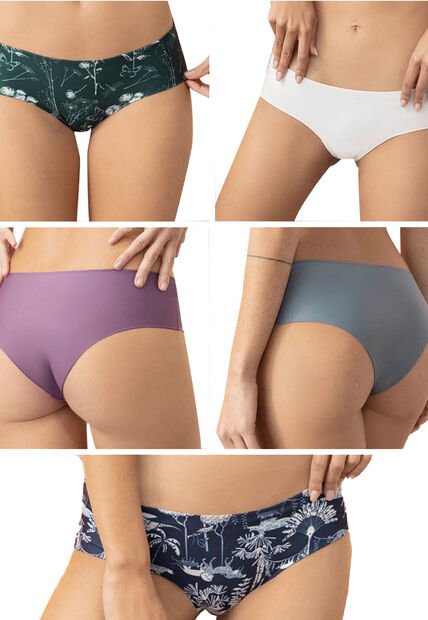 Cachetero Paq X5 Mujer Multicolor Fi 88633