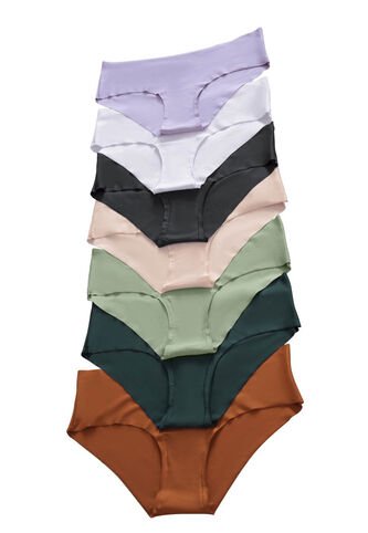 Cachetero Paq X7 Mujer Multicolor Fi 9809 Formas Intimas