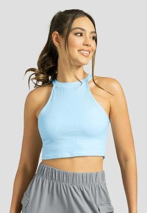Crop Top Mujer Azul Baby Fi 111703