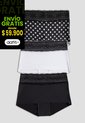 Cachetero Paq X3 Mujer Multicolor FI 100947 de Formas Intimas