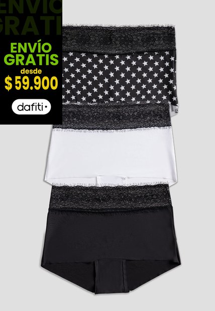 Cachetero Paq X3 Mujer Multicolor FI 100947
