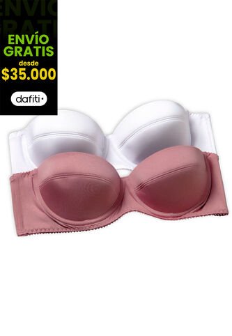 Brasier Paq X2 Mujer Multicolor FI 89857 Formas Intimas