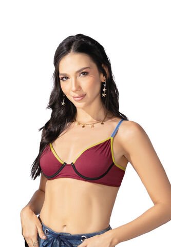 Brasier Mujer Rojo Fi 100681 Formas Intimas