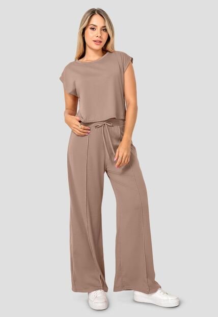 Conjunto Mujer Café Pardo Fi 8574