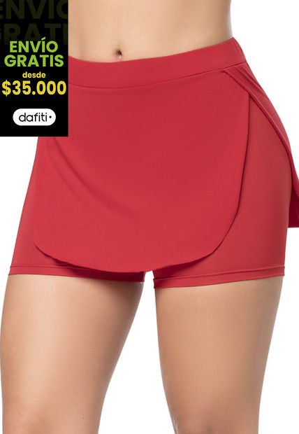 Falda Short Mujer Rojo FI 3015