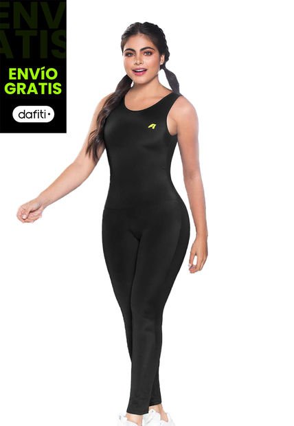 Enterizo Largo Mujer Negro Fi 87216