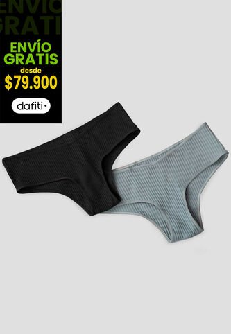 Cachetero Paq X2 Mujer Azul FI 101522 Formas Intimas