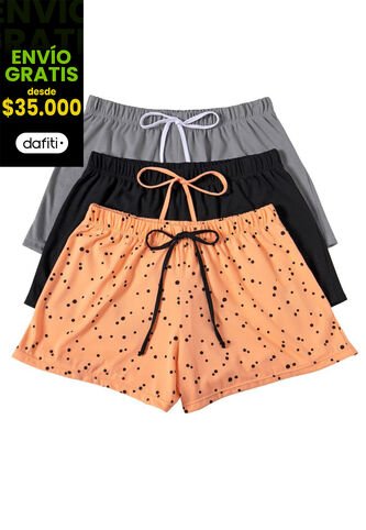 Short Paq X3 Mujer Multicolor FI 32784 Formas Intimas