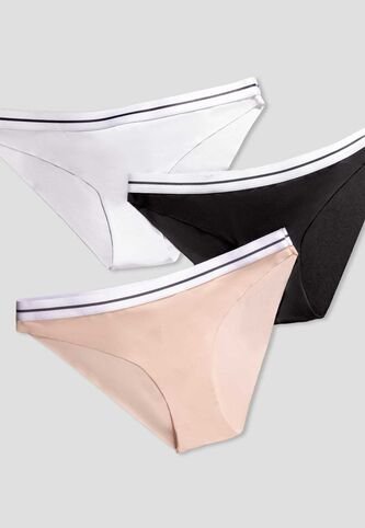 Cachetero Paq X3 Mujer Multicolor Fi 114761 Formas Intimas
