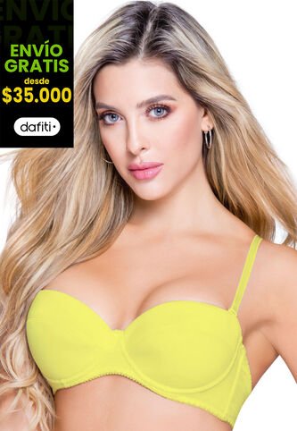 Brasier Mujer Amarillo FI 83934 Formas Intimas