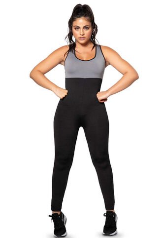 Enterizo Largo Mujer Negro Fi 3708 Formas Intimas