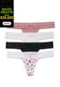 Brasilera Paq X4 Mujer Multicolor FI 1509 de Formas Intimas