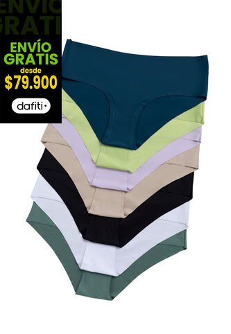 Cachetero Paq X6 Mujer Multicolor FI 3711 Formas Intimas