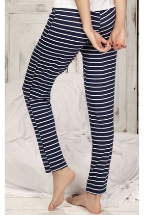 Pantalón Pijama Para Mujer Bicolor Rayas Caramelo FI