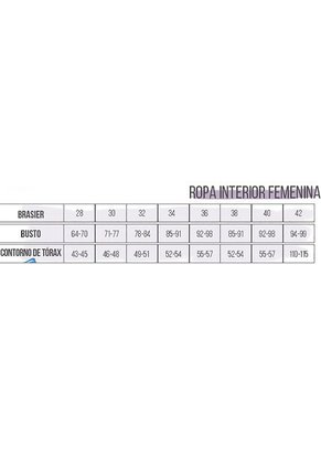 Brasier Adulto Femenino Negro FI