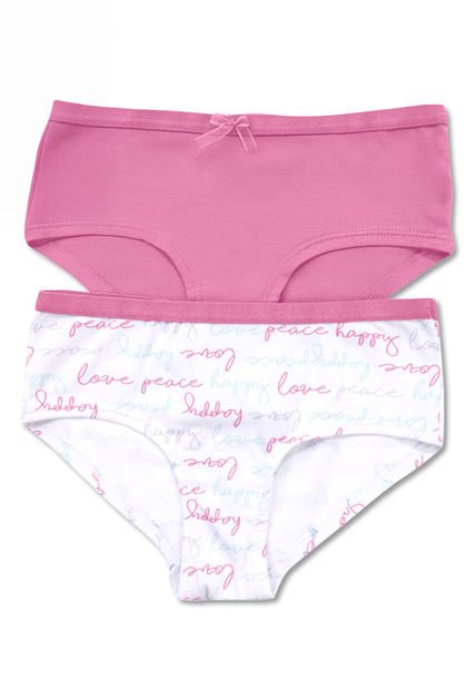 Cachetero Paq X2 Infantil Femenino Rosado Fi 33837