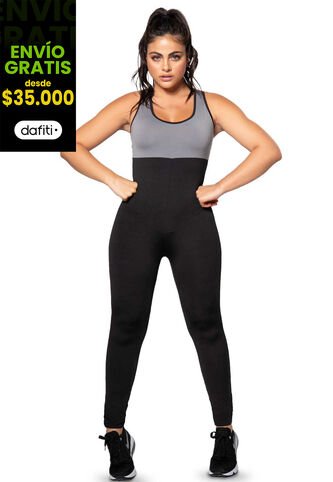 Enterizo Largo Mujer Negro Fi 3708 Formas Intimas