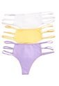 Brasilera Paq X3 Mujer Lila-Amarillo FI 91619 de Formas Intimas
