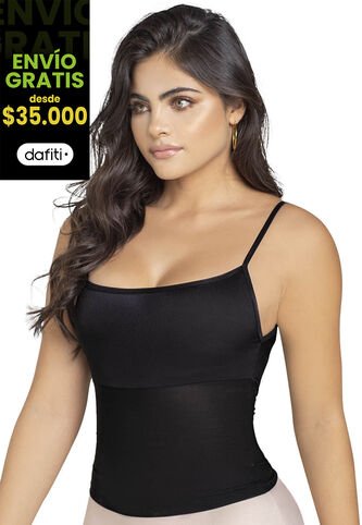 Camisilla Interior Mujer Negro FI 92486 Formas Intimas