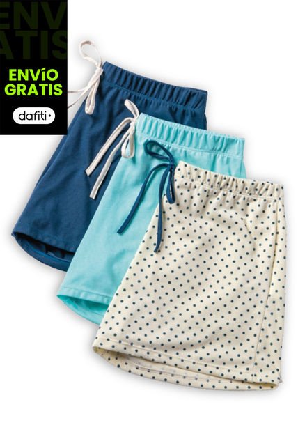 Short Paq X3 Mujer Multicolor FI 76308