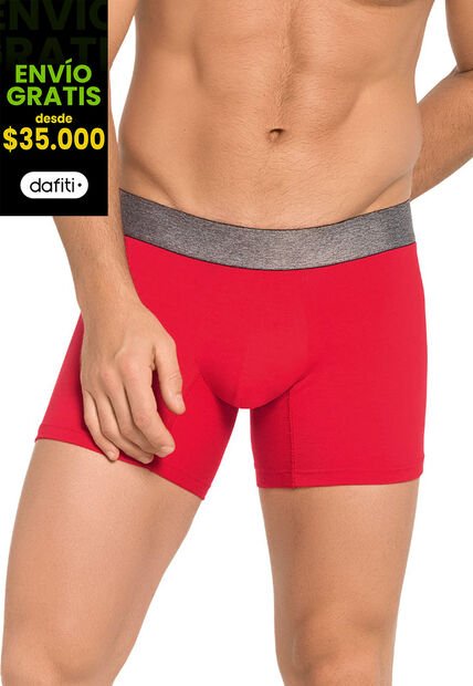 Bóxer Paq X3 Para Hombre Negro Cross-Rojo-Azul Navy FI