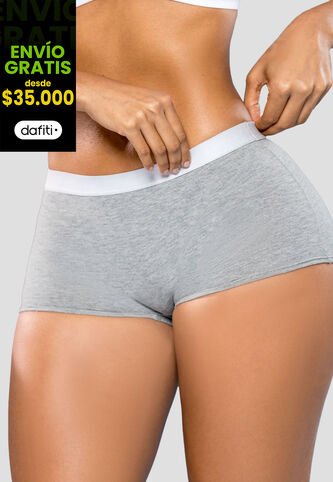 Bóxer Mujer Gris Jaspe Fi 111233 Formas Intimas
