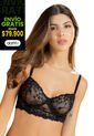 Bralette Mujer Negro FI 5413 de Formas Intimas