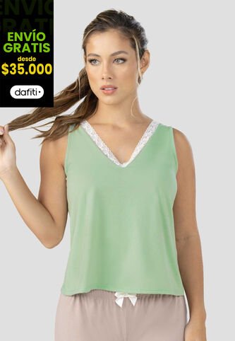 Camisilla Mujer Verde FI 100349 Formas Intimas