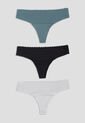 Brasilera Paq X3 Mujer Multicolor Fi 16969 de Formas Intimas