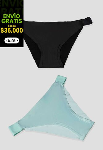 Panty Paq X2 Mujer Multicolor Fi 2614 Formas Intimas
