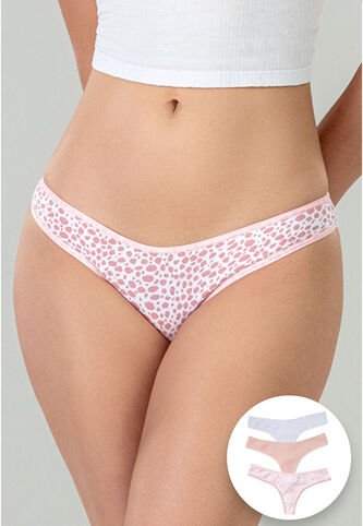 Brasilera Paq X3 Mujer Piel FI 96636 Formas Intimas